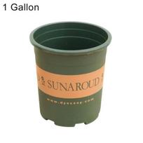 Plastikinis galoninis gėlių vazonas Gėlių sodintuvas Krepšys Darželio vazonas Balkono dekoracija 1 Gallon žalia