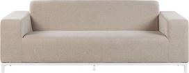Lauko baldų komplektas Beliani 2 vietų sodo sofa ROVIGO smėlio spalvos