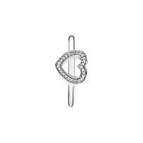 Pandora širdelės formos sidabrinis žiedas moterims 190861CZ Box,7 white