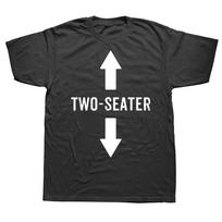 Dvi vietos T-shirt'ai Grafiniai Medvilniniai Streetwear Trumpomis Rankovėmis 2 Vietos Tėtis Suaugusiųjų Humoro Dovana Vasaros Stiliaus T-shirt Vyriški Drabužiai S juoda