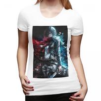 Anime Attack On Titan Mikasa AckerUnisex TShirt for WOMEN Round Neck Streetwear T Shirts WOMENs Tees Short Summer Clothes Tops S black