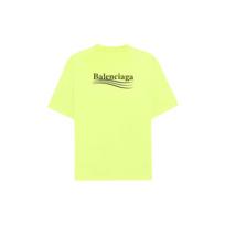 Balenciaga Politinės kampanijos L dydžio marškinėliai Fluorescenciniai geltoni 641655TJVF77110 L fluorescencinė geltona spalva