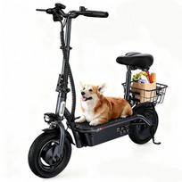 Foldable Electric Scooter with Seat iScooter F3 for Adult, 1000W Motor, 60KM Range, 13Ah Battery, 10  Tires