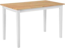 Beliani Valgomojo stalas HOUSTON šviesaus ąžuolo spalvos 125 cm 75 cm