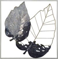 Beliani Sienų dekoracija Liść RHENIUM metalinė 50 cm spalvota