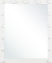 Beliani Voninis LED veidrodis ODENAS 50 cm 60 cm baltas