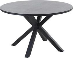 Beliani Sodo stalas MALETTO 120 cm stiklinis pilkas