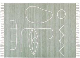 Beliani Lauko kilimas YAVU šviesiai žalias 140 x 200 cm