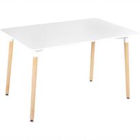 Beliani Valgomojo stalas NEWBERRY baltas 120 cm x 80 cm