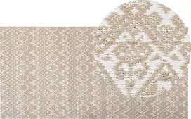 Beliani Kilimas ATIMA smėlio spalvos 80 x 150 cm džiutas