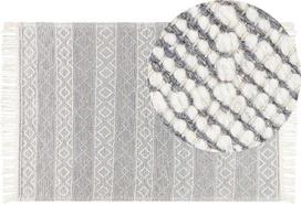 Beliani Kilimas TONYA pilkas 160 x 230 cm vilnos