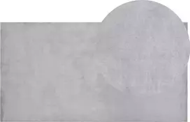 Beliani Dirbtinio kailio kilimas MIRPUR pilkas 80 x 150 cm