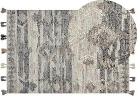Beliani Kilimas ARATASHEN pilkas 160 x 230 cm vilnos kilimas