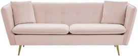 Beliani Trivietė sofa FREDERICA veliūrinė rožinė
