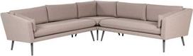 Beliani 5 vietų sodo kampinė sofa LORETELLO smėlio spalvos