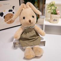 Žavingas animacinis ilgaausis zuikis pliušinis žaislas Minkštas pūkuotas kimštas gyvūnas lėlė Mielas dovana vaikams Darželio Miegamojo Namų dekoras 40cm žalia