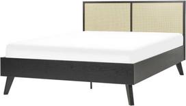 Beliani Rotango lova MONPAZIER 140 x 200 cm juoda