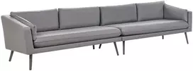 Lauko baldų komplektas Beliani 4 vietų sodo sofa LORETELLO pilka