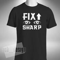 Fix Up Look Sharp T-Shirt Funny Dizzee Rascal Inspired UK Hip Hop RnB Clubbin XL white