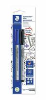 Staedtler Staedtler Lumocolor 316 marker 2 vnt. Juodas, Mėlyna