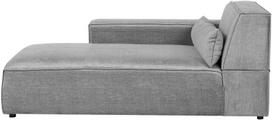 Beliani Dešininė šezlongo sofa HELLNAR, pilka