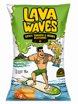 CLAIMONT Lava Wave Aštrus pomidorų ir žolelių kvietinis užkandis 70g