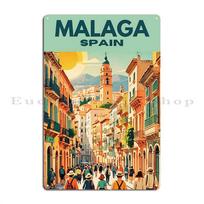 Malaga Metaliniai ženklai Kino vakarėlio lėkštės Garažo dizainas Sukurti skardinį ženklą Plakatą 20x30cm（7.8x11.8inch）