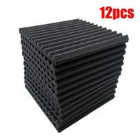 12 vnt. garso izoliacijos putų studijos akustinių plokščių sugėrimo gydymo skydelis 12pcs