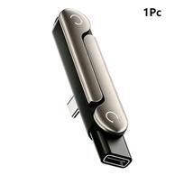240W C tipo į C tipo 2-in-1 įkrovimo ir duomenų adapteris su patogiu stoveliu vaizdo pokalbiams ir stalo tvarkymui 1Pcs black
