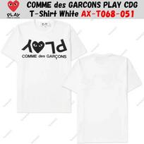 Comme Des Garcons Play Cdg Marškinėliai Balti Axt068051 L white