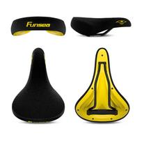 Funsea-Bicycle Seats, Wheelie Stunt, Big Bmx Cruiser Bike Saddle, Flannelette, 8Mm Rail Embroidery Logo Seat Cover, Eagle Eye