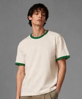 DIFF Piper Ringer Loose Fit Short Sleeve T-Shirt 4 Colors [Dise_4001] N Ivory_Dise_4001/S white