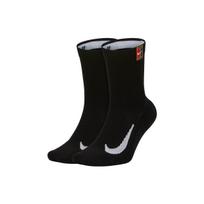 Nike Court Multiplier Cushioned Tennis Crew Socks 2 Pairs SK0118-010 M gray