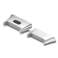 2Pcs Watch Watchband Smart Connector Metal Strap Adapter Wristband sidabras