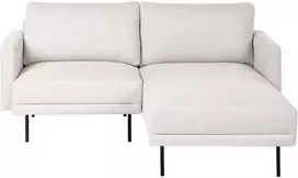Sofa Beliani 2 vietų kairinis kampas BREDA, šviesiai smėlio spalvos