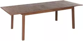 Beliani Išskleidžiamas sodo stalas CESANA 180/240 cm 100 cm, akacijos mediena, tamsiai rudas