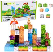 Lean Toys Magnetiniai konstruktoriaus kubeliai 114 vnt.