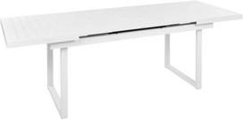 Beliani Išskleidžiamas sodo stalas VALCANETTO 180/240 cm 90 cm metalinis baltas