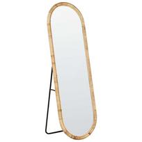 Beliani Pastatomas veidrodis MONTOT 150 cm natūralaus rotango
