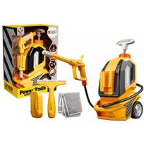 LEAN Toys Vaikiškas aukšto slėgio plovimo įrenginys, šluostė, kempinė, langų valytuvas