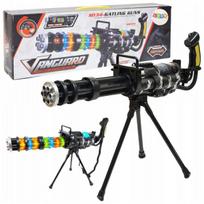 LEAN Toys Sniper Rifle Stand Lights Sounds Vibrations Black