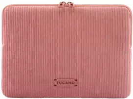Nešiojamojo kompiuterio krepšys Tucano Velluto 2 Sleeve 14″ skirtas MacBook rožinis