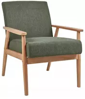 Fotelis Beliani Fotel ESRUM, šviesiai ruda / žalia