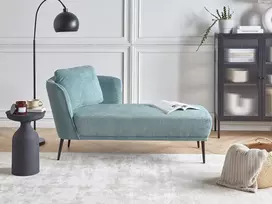 Sofa Beliani Kairysis gultas ARTHEZE, mėlynas