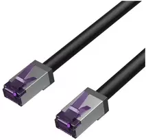 Shiverpeaks Kabelis krosowy Flexline RJ-45, Cat 6a, S/FTP, juoda, 1 m (FL31-28025)