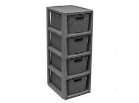 Branq lentyna su 4 krepšeliais Rattan, 28 l