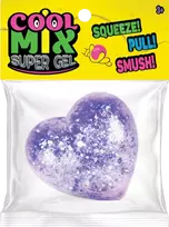 COOL MIX SUPERGEL antistresinis žaislas, blizganti širdelė