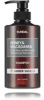 Kundal Honey & Macadamia Nature Šampūnas Amber Vanilla šampūnas visų tipų plaukams, 500 ml