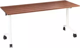 Beliani Sulankstomas rašomasis stalas CAVI, tamsiai rudas, 160 cm x 60 cm
