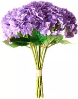Beliani Dirbtinių gėlių puokštė PERNES 50 cm violetinė